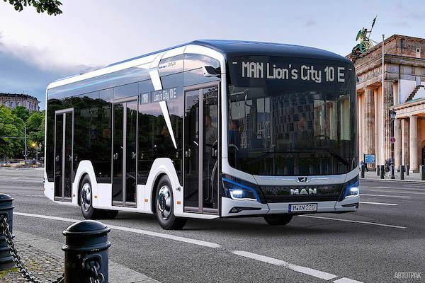 Новый электробус MAN Lion’s City 10 E