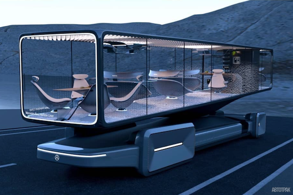 В сети показали удивительный автобус будущего Mercedes-Benz