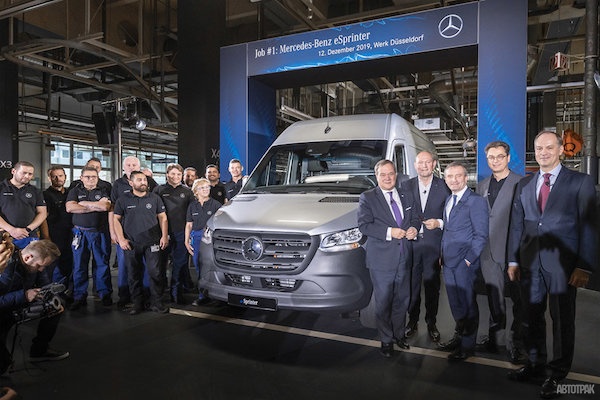 Mercedes-Benz Vans приступил к производству электрических Спринтеров
