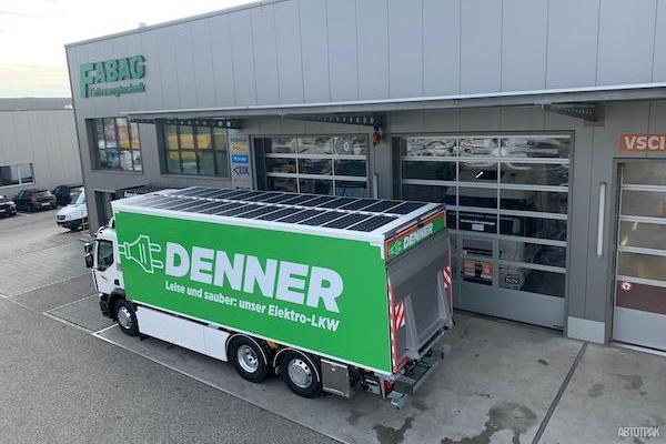 Электрический грузовик Renault Trucks оснастили солнечными батареями