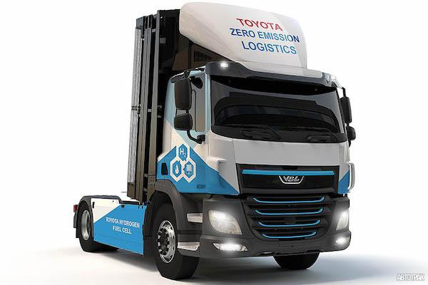 Водородный грузовик VDL с топливными элементами Toyota