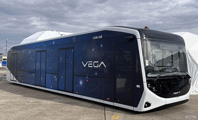 Перронный электробус Cobus Vega получил награду за дизайн