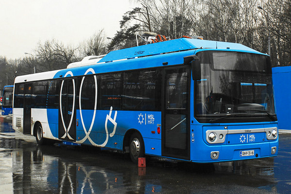 В Москве приступили к тестированию быстро заряжающегося финского электробуса