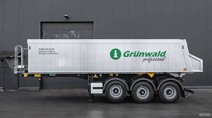 Grunwald представил новый самосвальный полуприцеп с алюминиевым кузовом