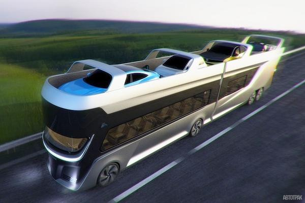 Symone: французский водородный автобус для людей и машин представят к Олимпиаде 2024