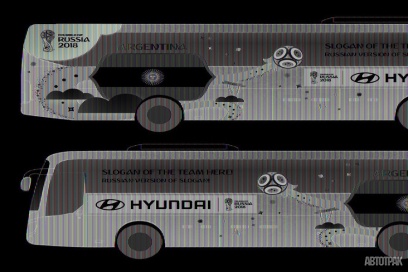 Hyundai разрисует автобусы для ЧМ-2018