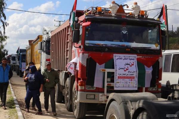 Забастовка дальнобойщиков в Газе