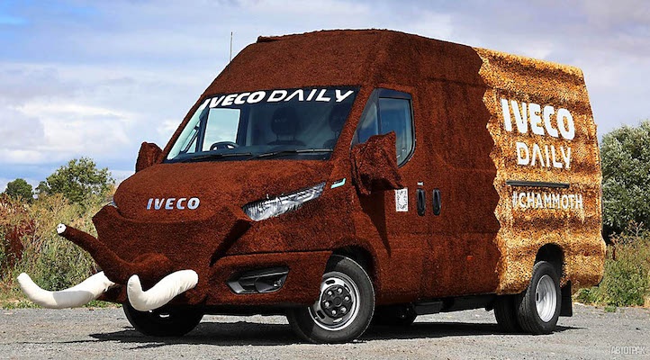 Iveco Daily превратили в плюшевый фургон