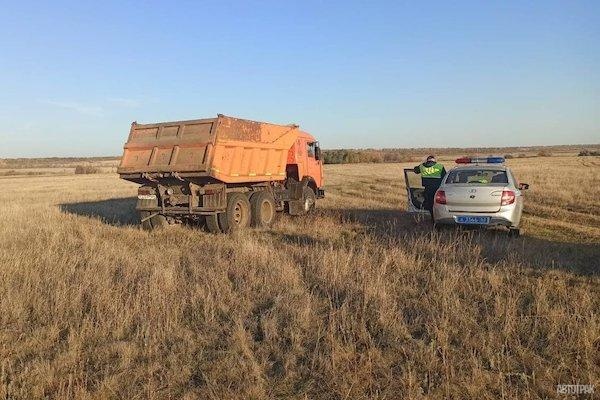 Пьяный камазист пытался удрать от полиции в Самарской области