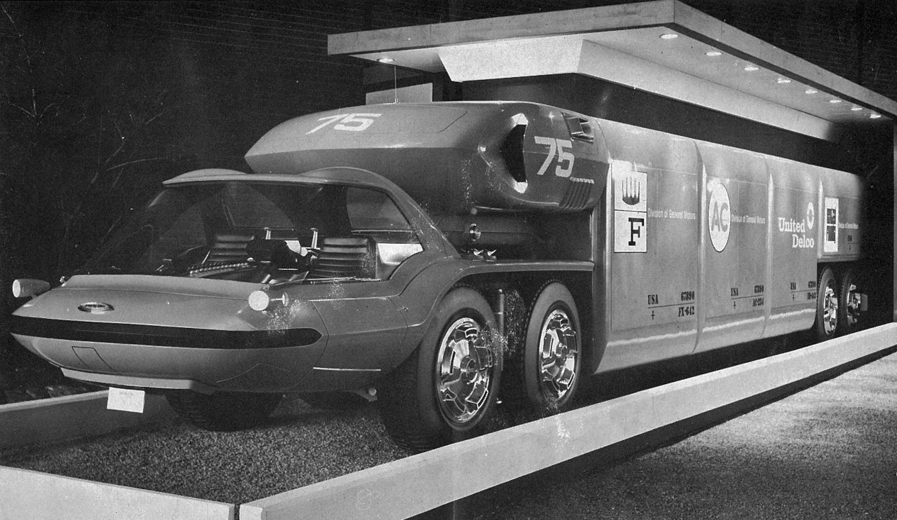 Макетный образец футуристического двухмоторного четырехосного 1000-сильного автомобиля Chevrolet Bison. 1964 год.jpg